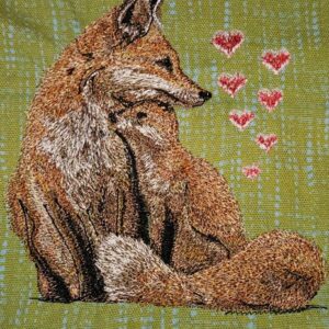 Embroidered Fox
